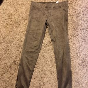 Faux Suede Tan Pant/Leggings NWT